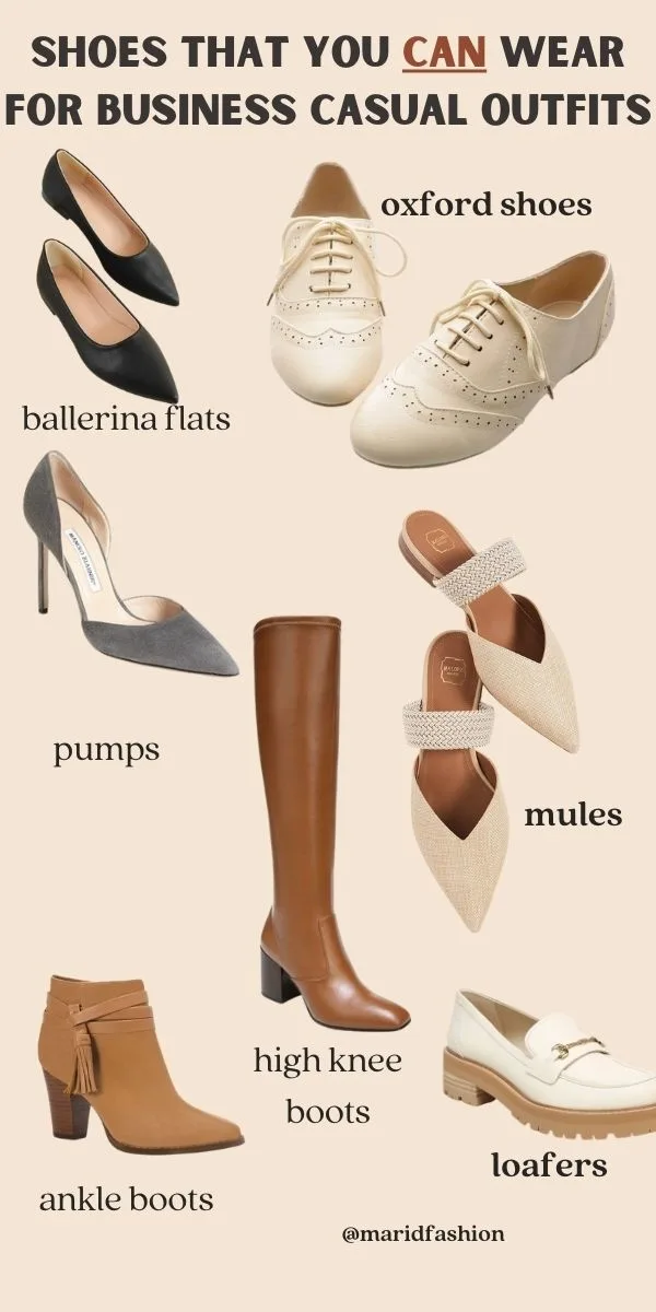 Business casual shoes for women