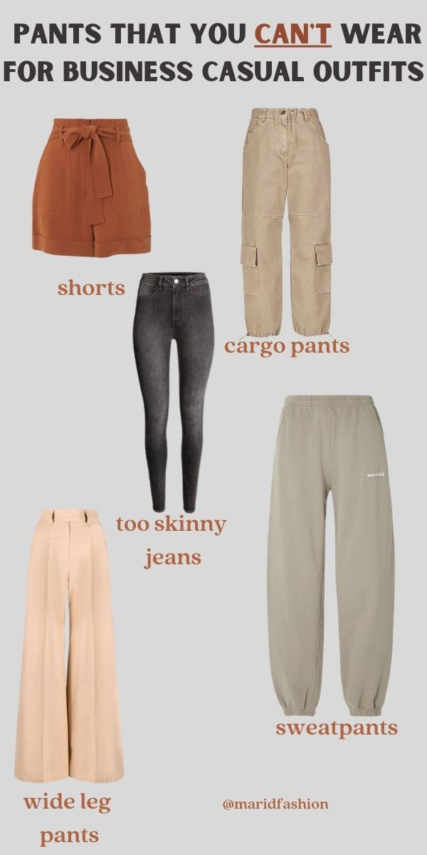 business casual pants you shouldn't wear