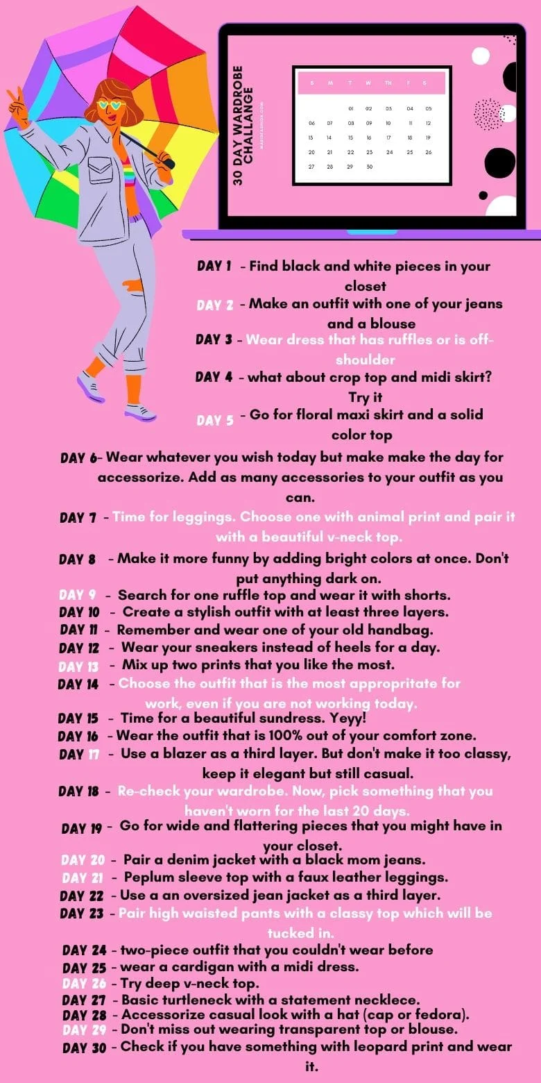 30 day wardrobe challenge by marid