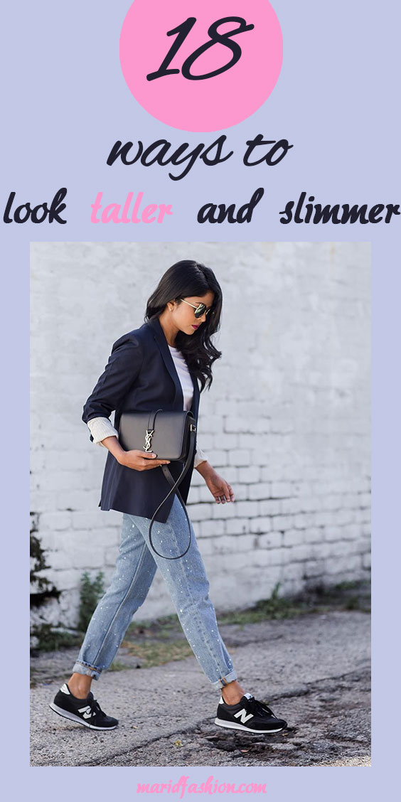 how to dress to look taller and slimmer