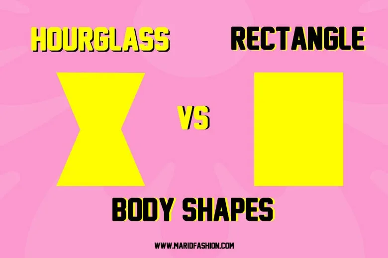 difference between hourglass and rectangle body shape