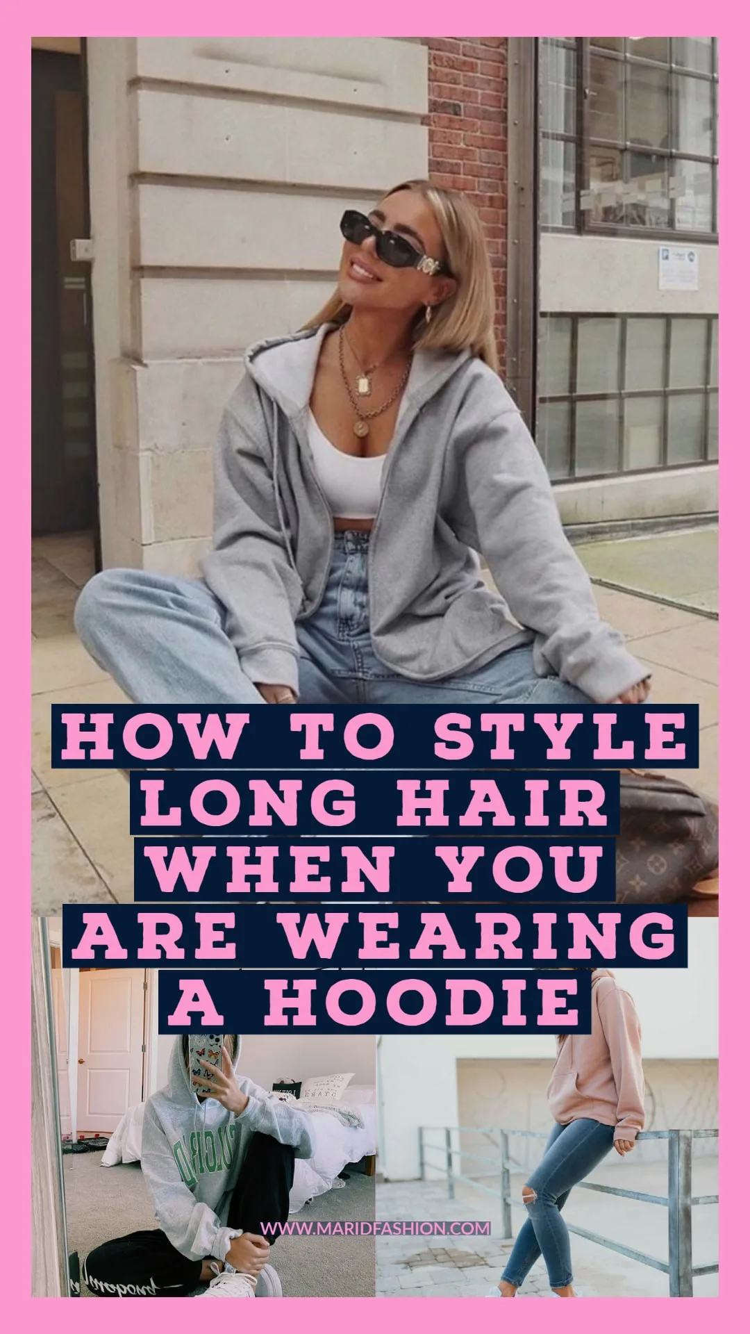 How to Wear a Hoodie With Long Hair? Not a problem anymore