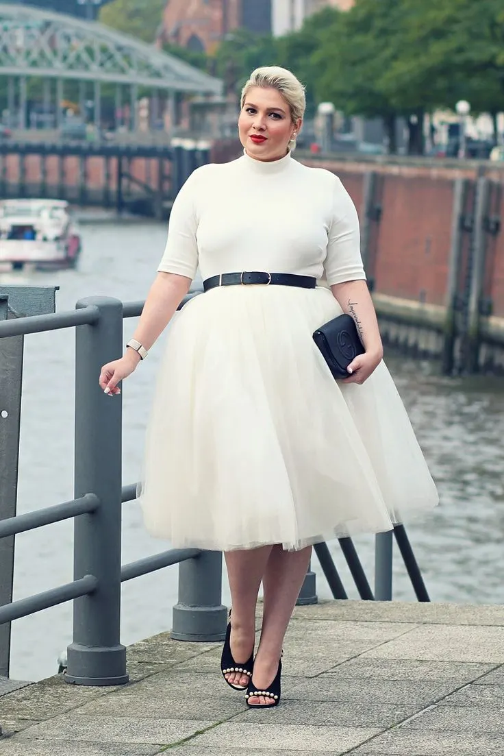 how to wear a tulle skirt for plus size