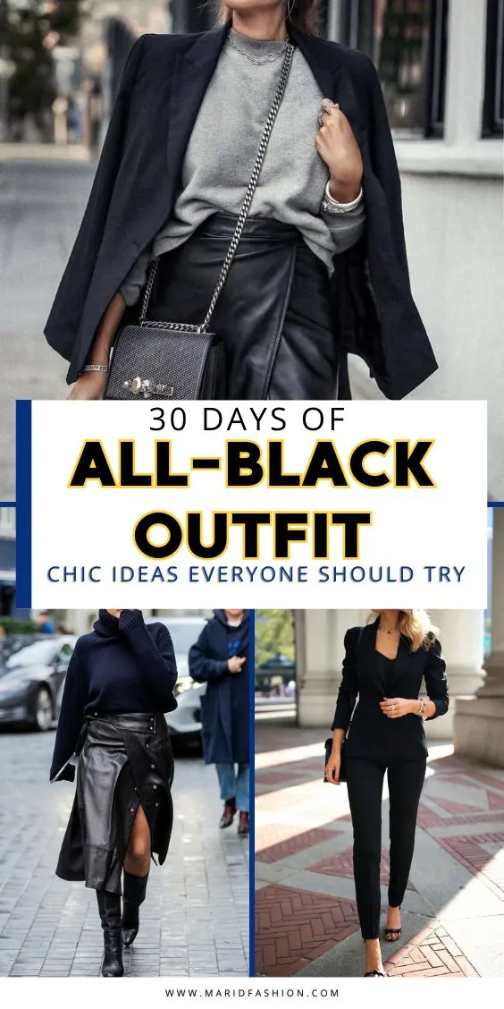 how to wear black clothing everyday