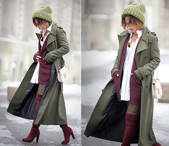 What colors go with olive green