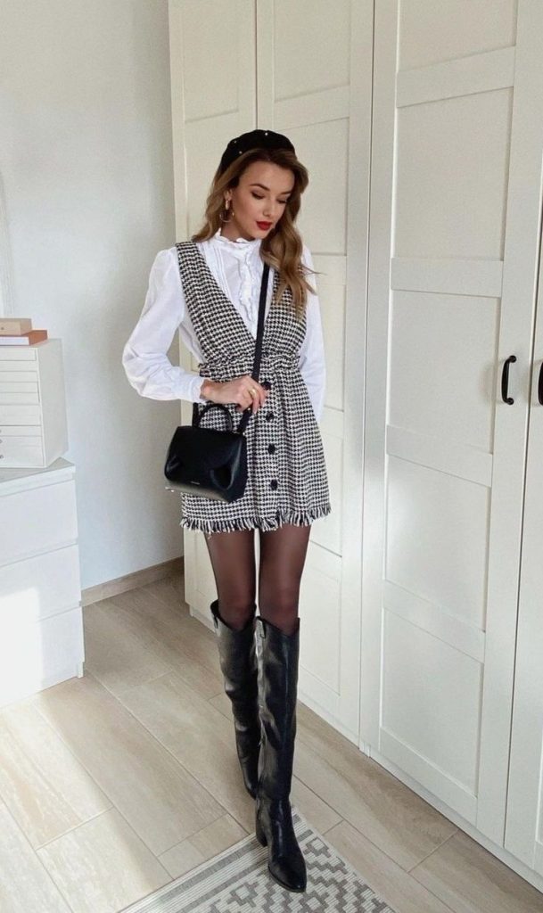 baddie thigh high boots outfit