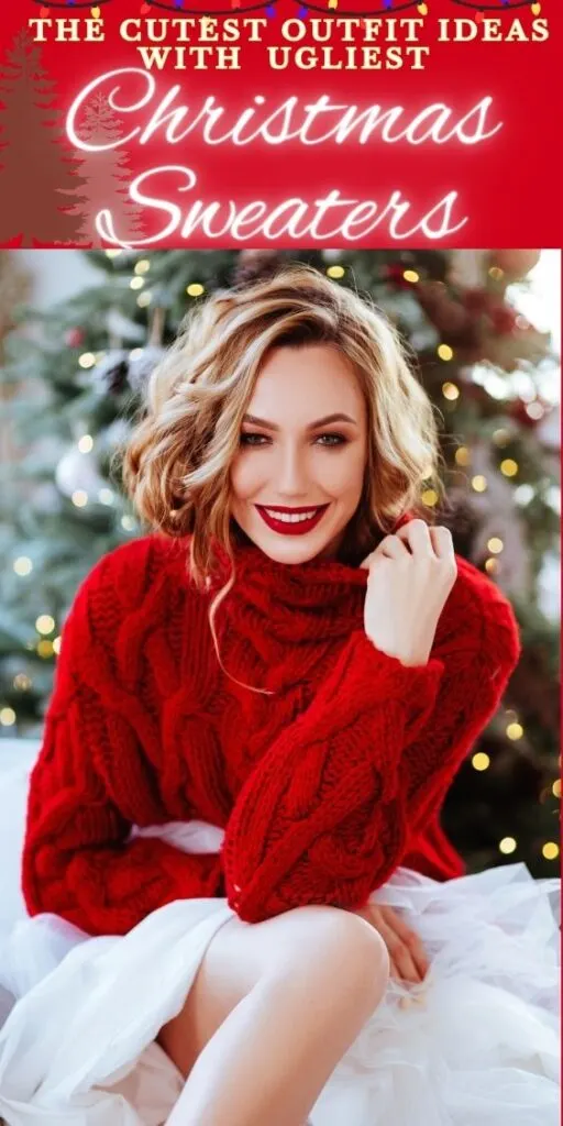 Cute Outfits With Ugly Christmas Sweater- Party Outfit Ideas