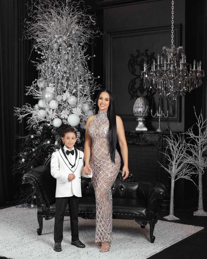 Mother Son Niu Set Christmas Navy main image 1