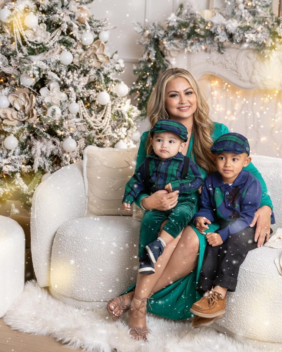 Mother Son Niu Set Christmas Navy main image 0