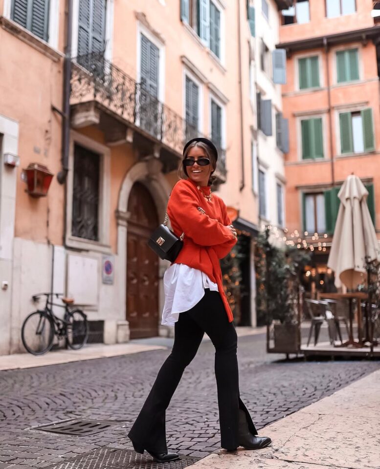 How To Style Flare Leggings Outfit In Winter Maridfashion — free download