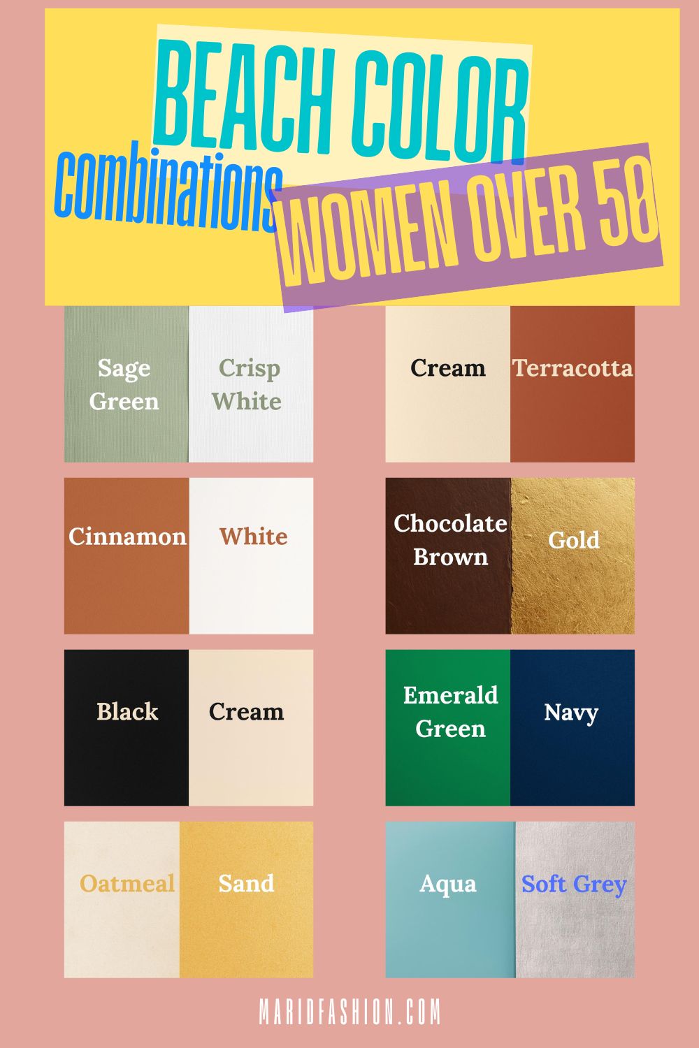 beach outfits for women over 50 - BEST COLOR COMBINATIONS