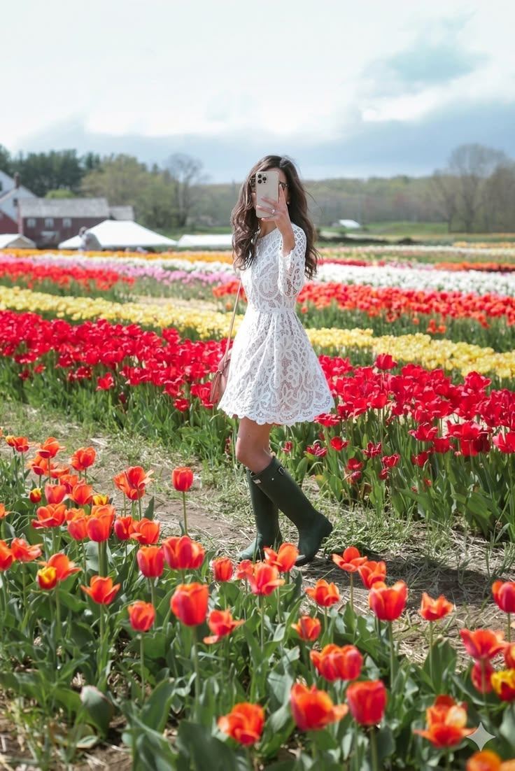 tulip picking outfit